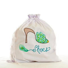 Peacock Travel Shoe Bag