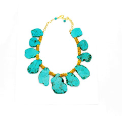 Turquoise Slice Necklace