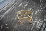 Points Handmade Brass Cuff