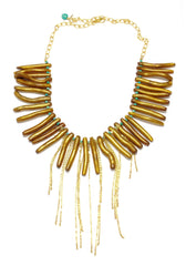 Gold Coral Necklace