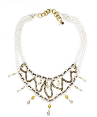 Tribal Silver Plated Chain Necklace