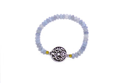 Blue Medallion Bracelet