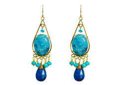 Ceclia Gold Chandelier Earrings