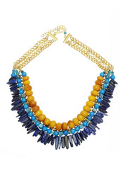 Ceclia Yellow Quartz Adjustable Necklace
