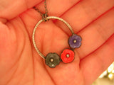 Autumn Poppy Bouquet Necklace