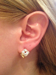 3D Cube Handmade Earrings