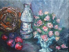 Still Life with Flowers Modern Print