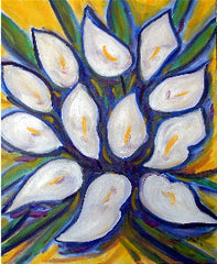 Calla Lilies Flower Modern Art Print