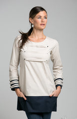 Nautical Cream and Blue Tunic