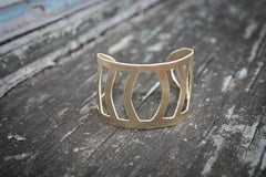 Ladder Brass Cuff