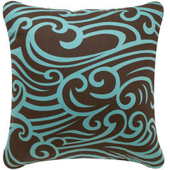 Wave Eco Art Throw Pillows