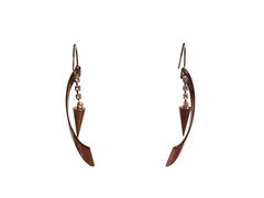 Spike and Rhinestone Drop Earrings