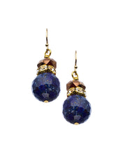 Bella Blue Lapis Crystal Earrings