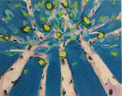 Spring Birch Tree Modern Print