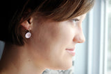 Aqua Poppy Hook Earrings