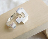 Block Question Mark Ring