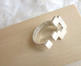 Block Question Mark Ring