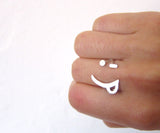 Winky Face Happy Smile Ring