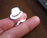 Mr. Mustache with Fedora Ring