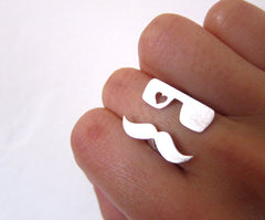 Mr. Mustache in Love Ring