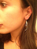 Spike and Rhinestone Drop Earrings