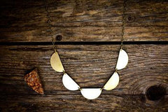 Scallop Brass Necklace