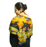 Orange Sunset Cashmere Scarf