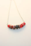 Pudina Red vintage Buddhist monk beads Necklace