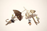 Umbrella Wire and Pearl Earrings