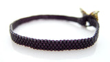 Black Bow Beaded Bracelet
