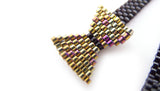 Black Bow Beaded Bracelet