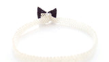 Silver Bow Beaded Bracelet