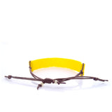 Happy Cord Yellow Beaded Bracelet