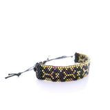 Aztec Cord Black Beaded Bracelet