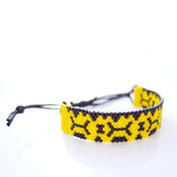 Aztec Cord Yellow Beaded Bracelet