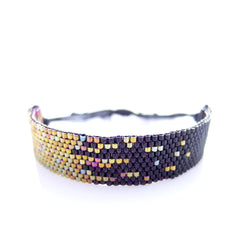 Stardust Cord Beaded Black Bracelet