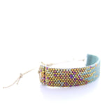 Stardust Cord Beaded Mint Bracelet