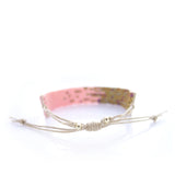Stardust Cord Beaded Coral Bracelet