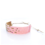 Stardust Cord Beaded Coral Bracelet