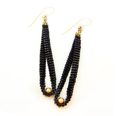 Cleopatra Pearls Cocktail Beaded Earrings