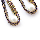 Stardust Pearls Glamor Beaded Earrings
