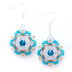 Spanish Caribbean Beaded Earrings