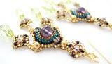 Spanish Condesa Crystal & Glass Bead Chandelier Earrings