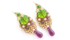 Spanish Craneo Pearl & Crystal Earrings
