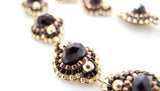 Spanish Flores Negras Crystal Teardrop Earrings