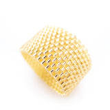Classic Gold Beaded Ring