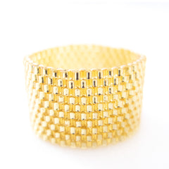 Classic Gold Beaded Ring