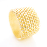 Classic Gold Beaded Ring
