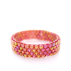 Skinnies Raspberry Beaded Ring