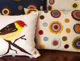 Folk Art Flowers Pillow
